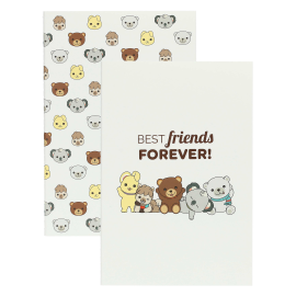 Set 2 notebooks Teddy Friends