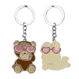 Set 2 keychains Teddy & Joy Love