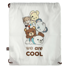 Teddy Friends Travel Bag white